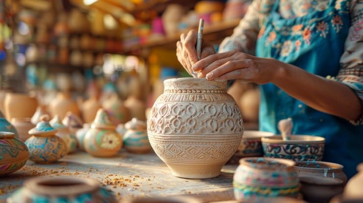 قیمت خرید گلدان میناکاری + فروش ویژه
